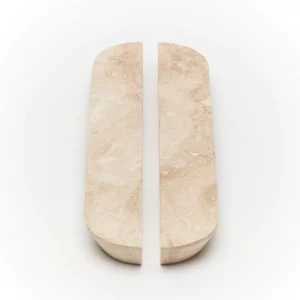 Lo & Co Dot Handle Large - Travertine