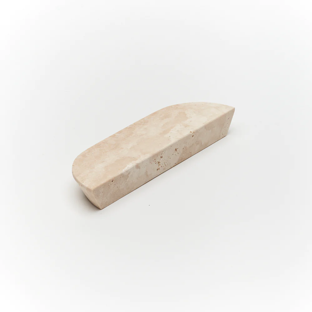 Lo & Co Dot Marble Handle Small - Travertine - Image 5