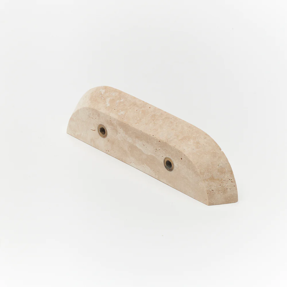 Lo & Co Dot Marble Handle Small - Travertine - Image 6