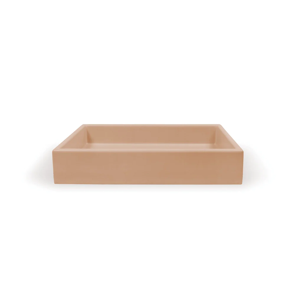 Nood Co. BOX BASIN - SURFACE MOUNT - PASTEL PEACH