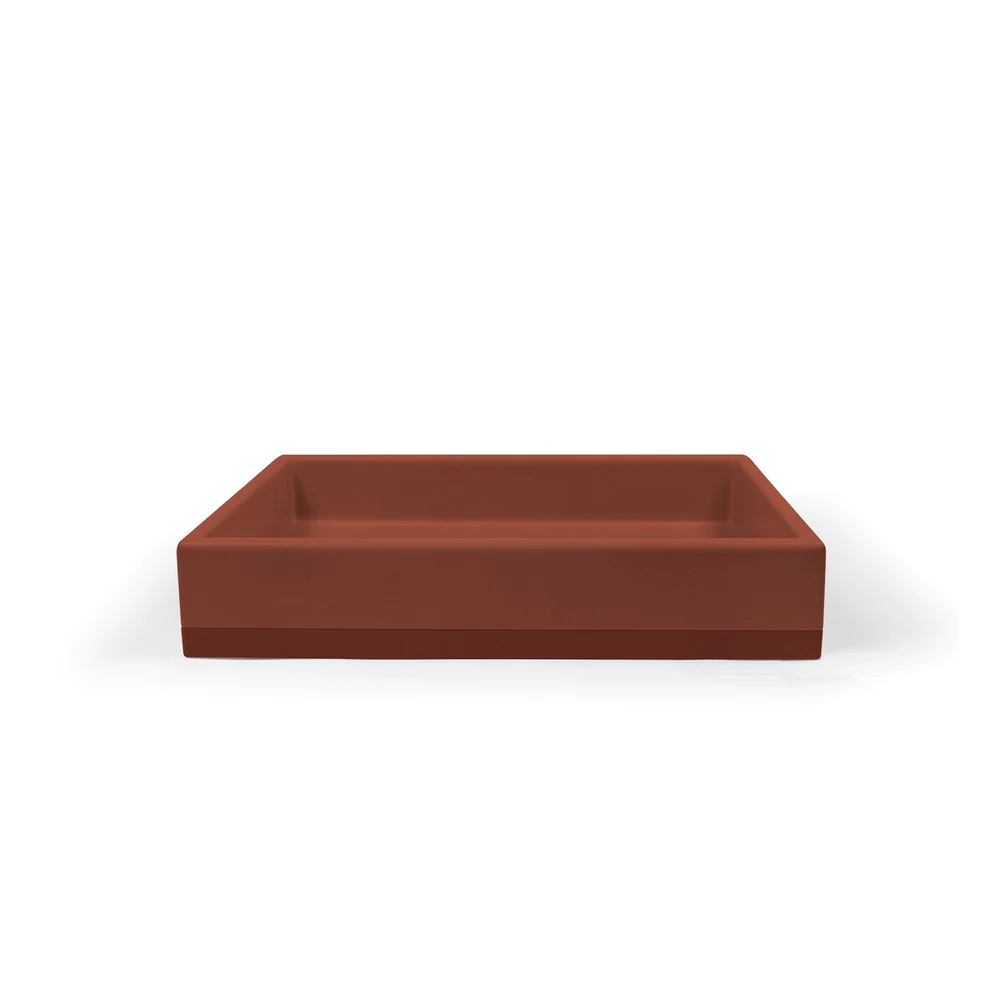 Nood Co. BOX BASIN TWO TONE - SURFACE MOUNT - CLAY
