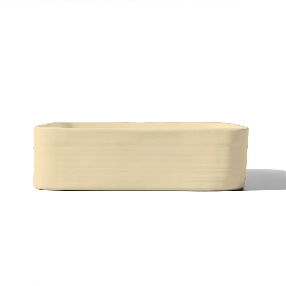 Nood Co. CAST BASIN - SURFACE MOUNT - CUSTARD