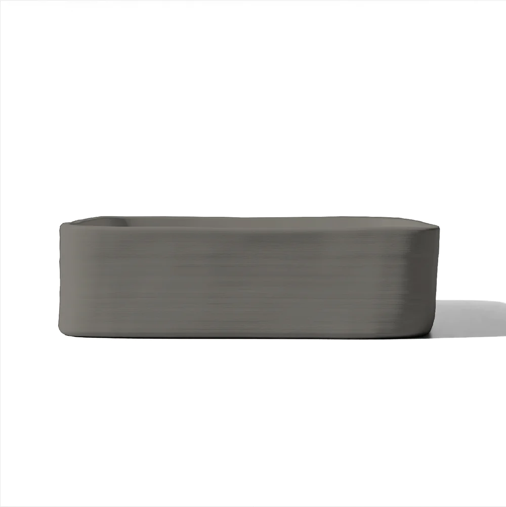 Nood Co. CAST BASIN - SURFACE MOUNT - MID TONE GREY