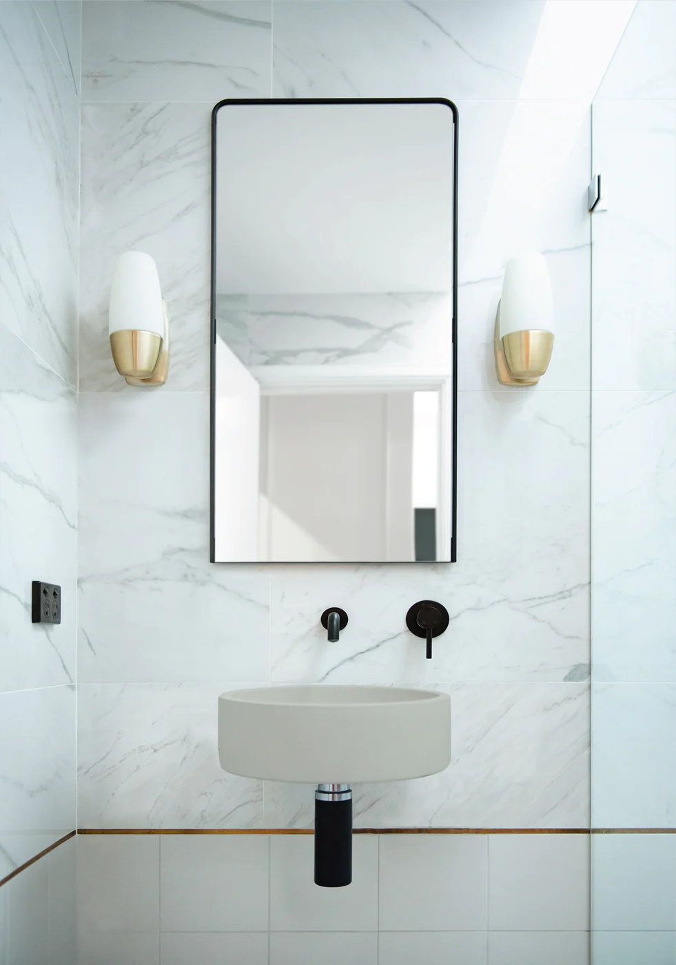 Nood Co. HOOP BASIN - WALL HUNG - CLOUD