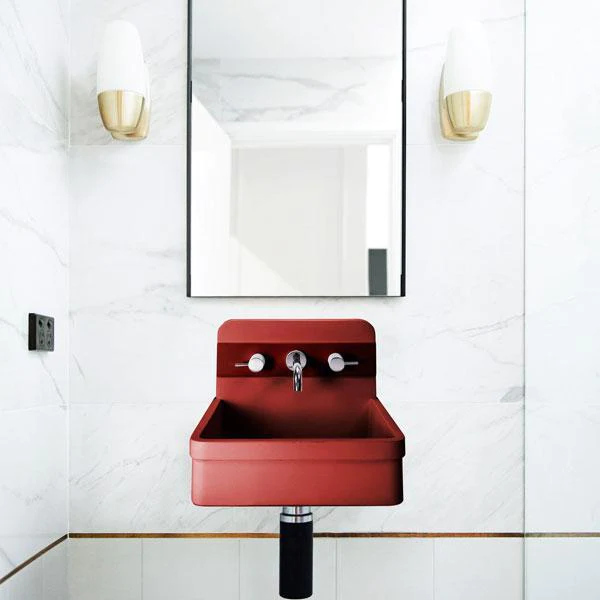 Nood Co. HERBERT BASIN - TWO TONE - WALL HUNG - CLAY - Flooring ...
