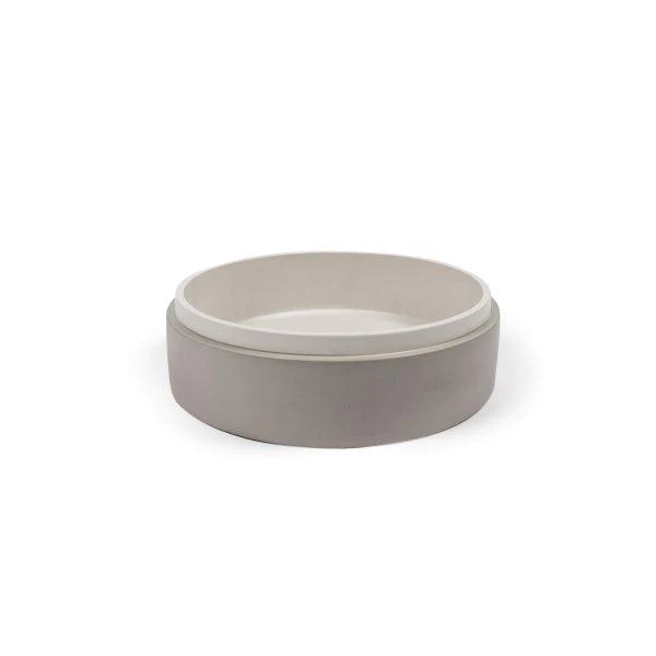 Nood Co. STEPP CIRCLE BASIN - SURFACE MOUNT - IVORY