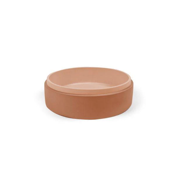 Nood Co. STEPP CIRCLE BASIN - SURFACE MOUNT - PASTEL PEACH