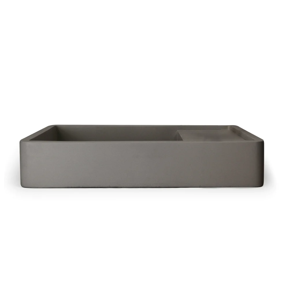 Nood Co. SHELF 03 BASIN - SURFACE MOUNT - MID TONE GREY