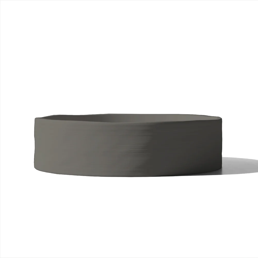 Nood Co. SLIP BASIN - WALL HUNG - MID TONE GREY