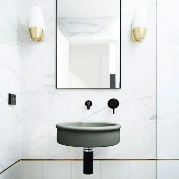 Nood Co. TUBB BASIN - WALL HUNG - MID TONE GREY