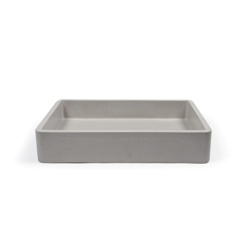 Nood Co. VESL RECTANGLE BASIN - SURFACE MOUNT - SKY GREY