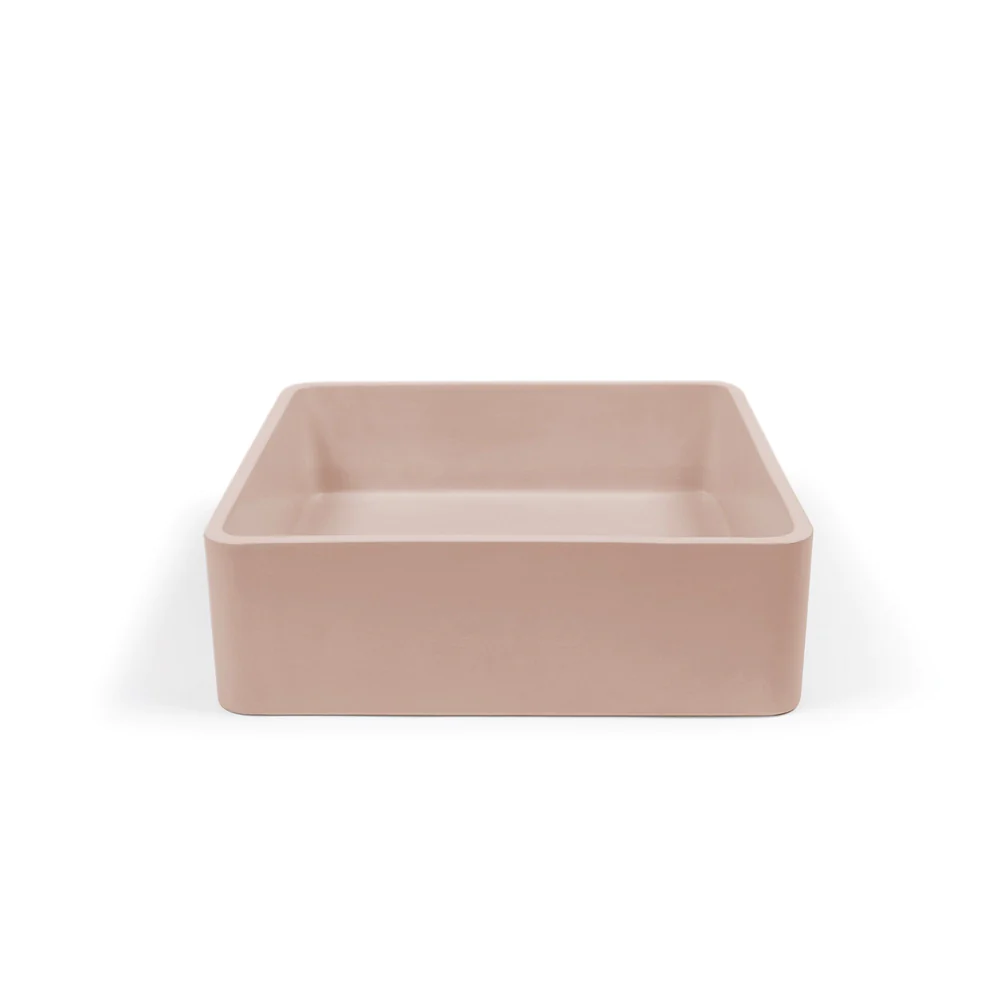 Nood Co. VESL SQUARE BASIN - SURFACE MOUNT - BLUSH PINK