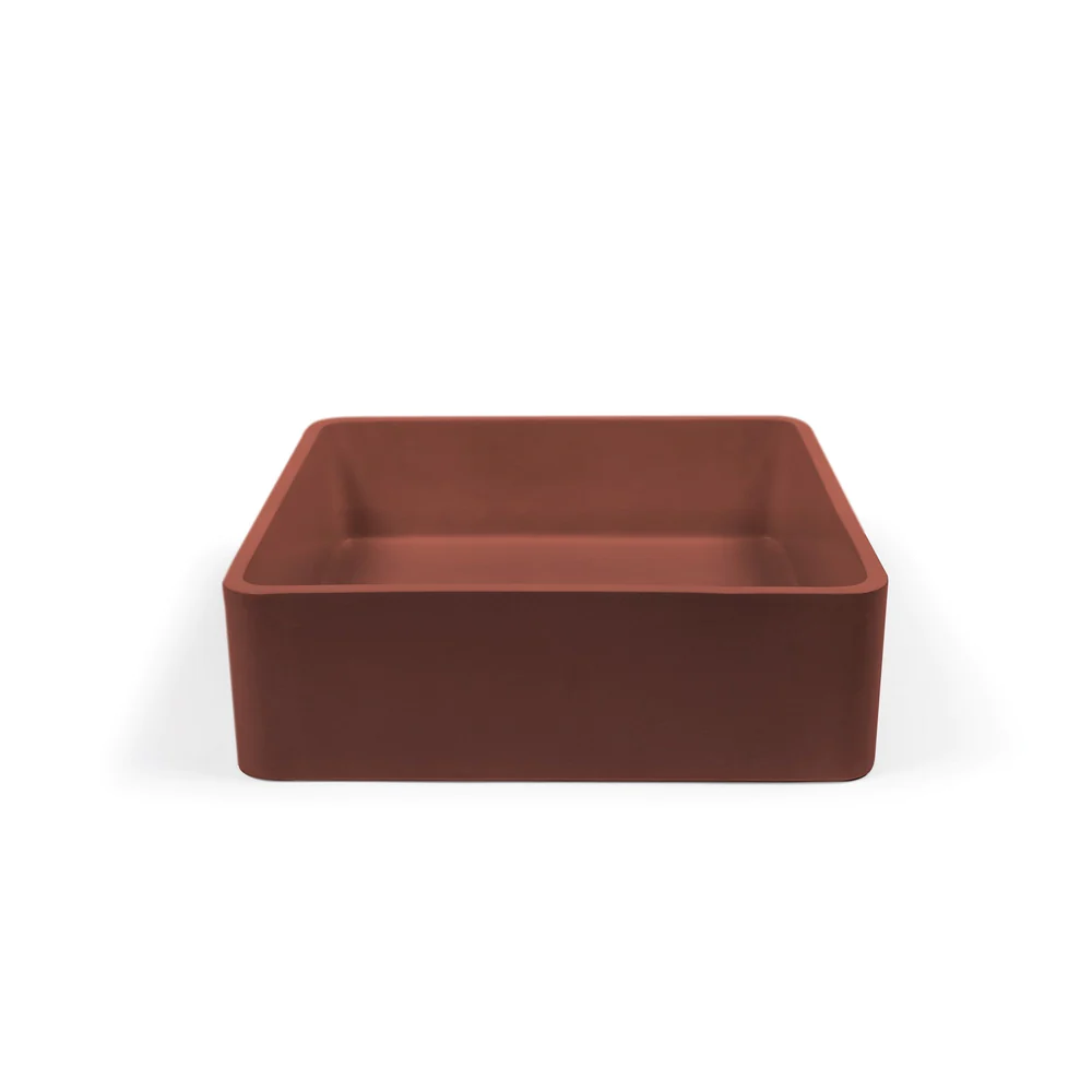 Nood Co. VESL SQUARE BASIN - SURFACE MOUNT - CLAY