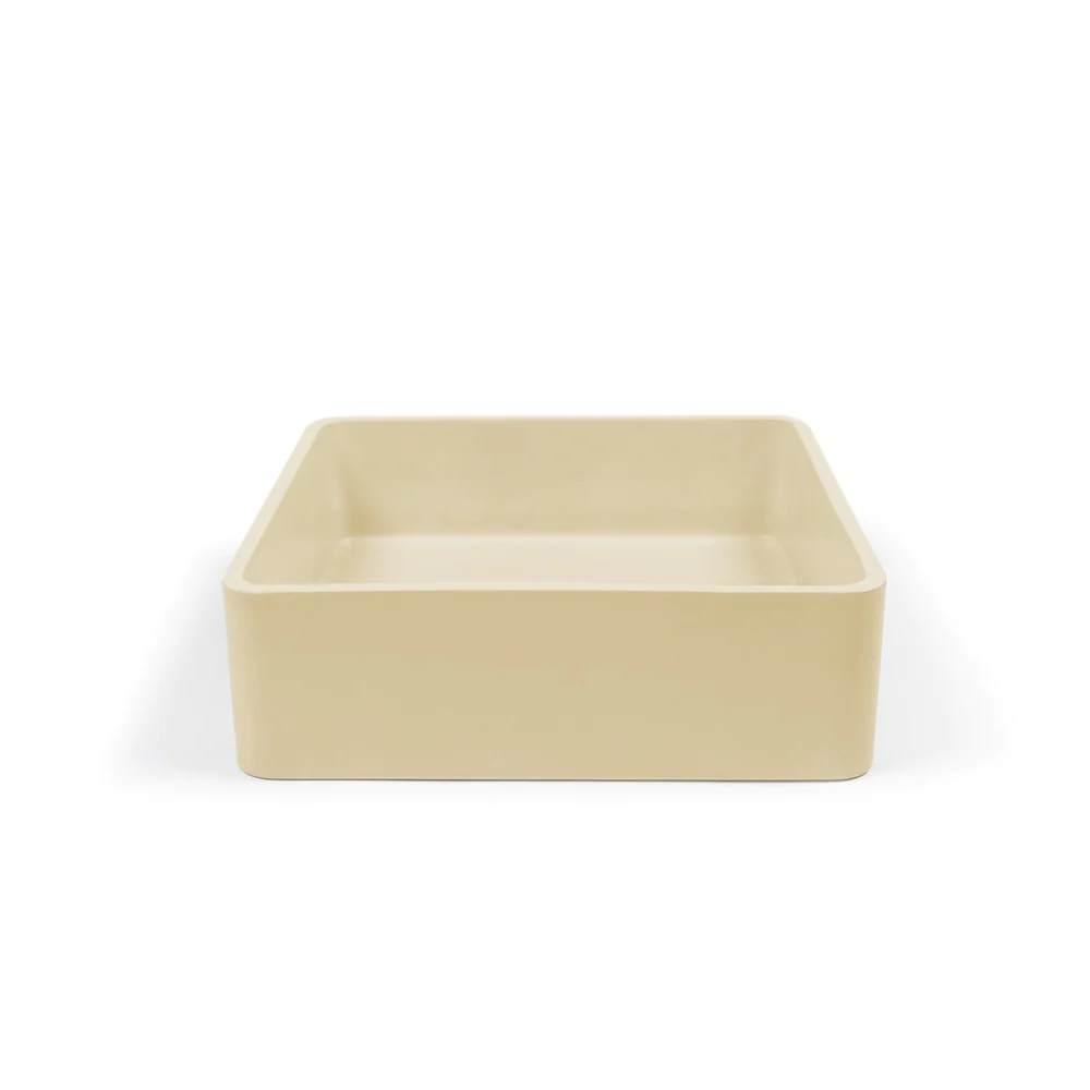 Nood Co. VESL SQUARE BASIN - SURFACE MOUNT - CUSTARD