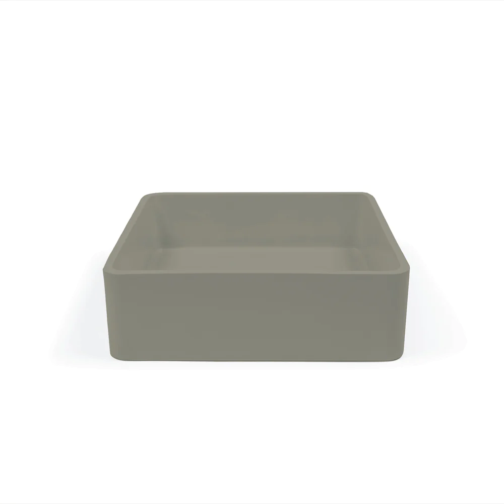 Nood Co. VESL SQUARE BASIN - SURFACE MOUNT - OLIVE