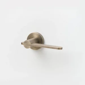 Lo & Co Intersect Lever - Aged Brass