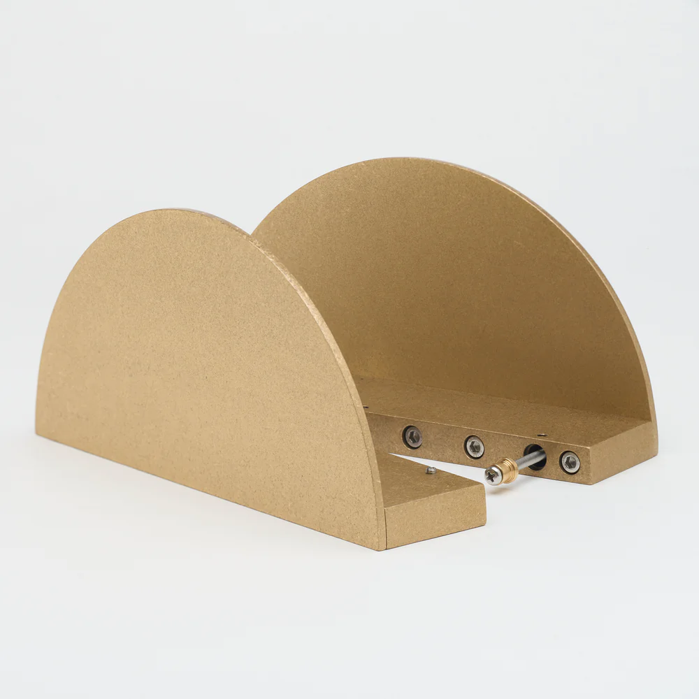 Lo & Co Luna Entry Pull - Tumbled Brass - Image 3