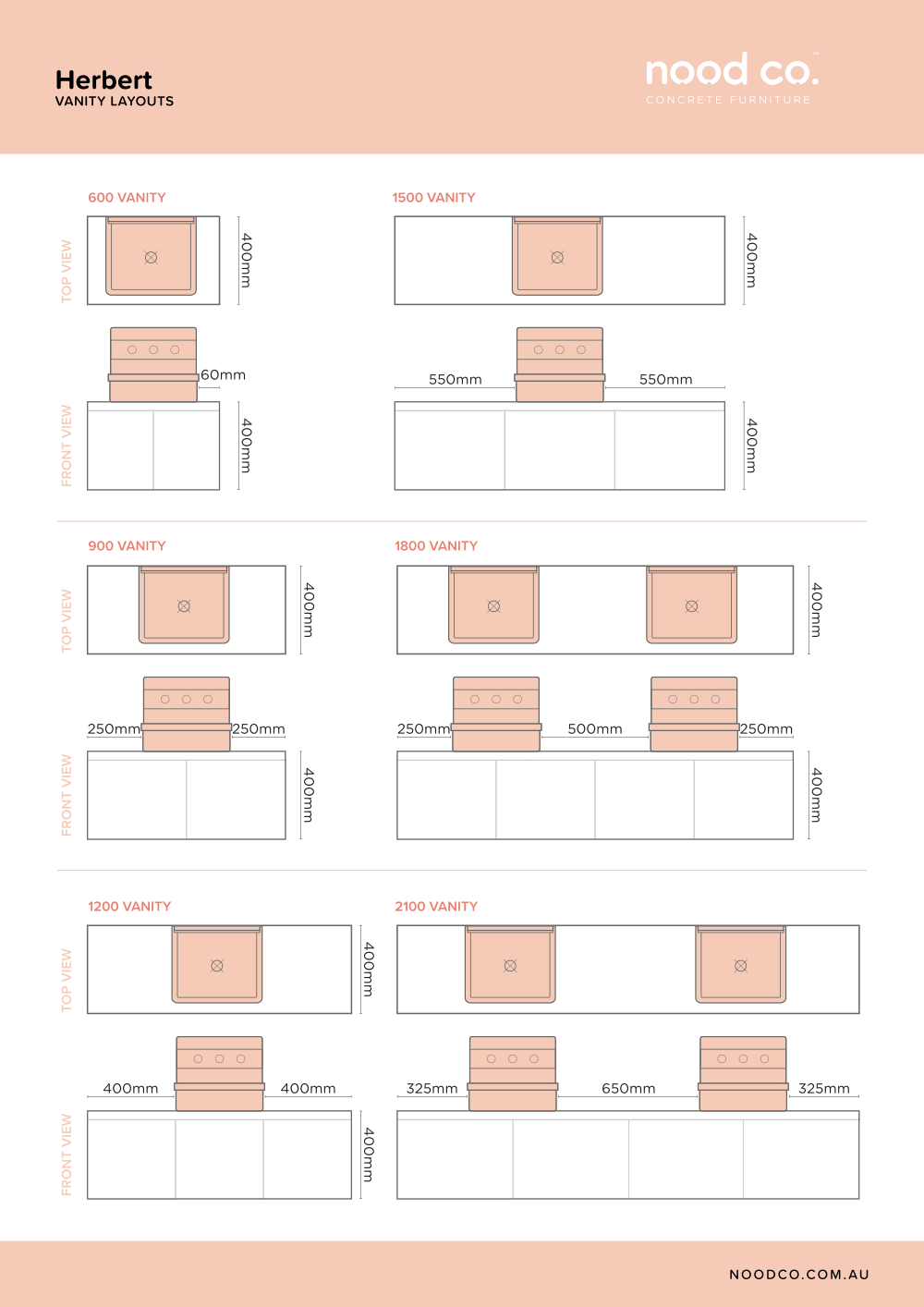 Nood Co. HERBERT BASIN - ONE TONE - SURFACE MOUNT - TEAL - Image 3