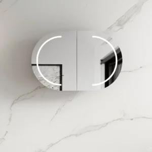 Otti LED BONDI 900X600 SHAVING CABINET - MATTE WHITE