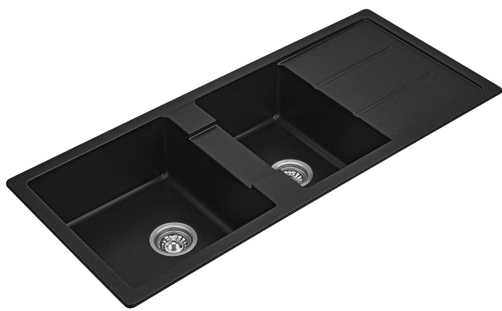 Bella Vista - Fomos Sink 1160 x 500mm - Black - Image 2