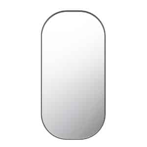 Bella Vista - Bianca Oval Framed Mirror - Black
