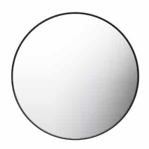 Bella Vista - Bianca Round Framed Mirror - Black