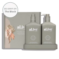 Al.ive wash & lotion duo - green pepper & lotus 2 x 500ml bottles