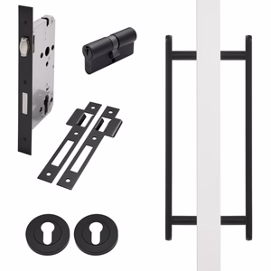 Manovella Matt Black Roller Lock Kit - Imogen Pull - Image 3