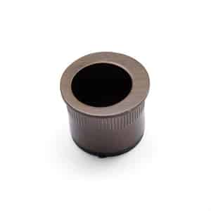 Manovella Aged Brass Round Sliding Door Finger Pull