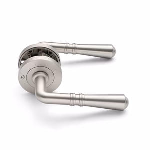 Manovella Brushed Nickel Privacy Door Handle - Lexton - Image 3