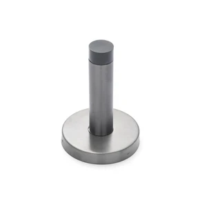 Manovella Gunmetal Wall Mounted Straight Door Stop - Image 2