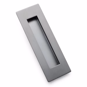 Manovella Gunmetal Sliding Door Flush Pull 150mm x 50mm