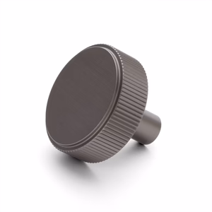 Manovella Gunmetal Round Fluted Cabinet Knob - Artemis
