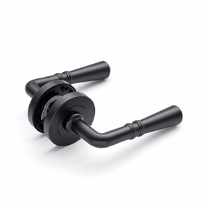 Manovella Matt Black Passage Door Handle - Lexton - Image 3