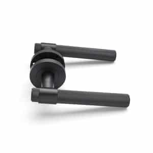 Manovella Matt Black Passage Door Handle - Rochester - Image 3
