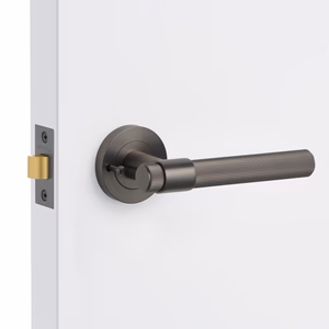 Manovella Gunmetal Privacy Door Handle - Rochester