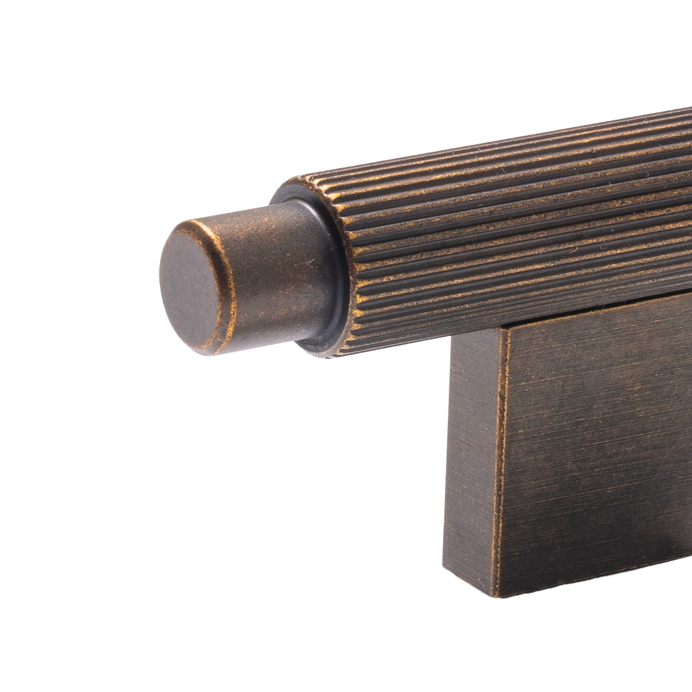 Momo Arpa T Knob 70mm In - Antique Brass - Image 4