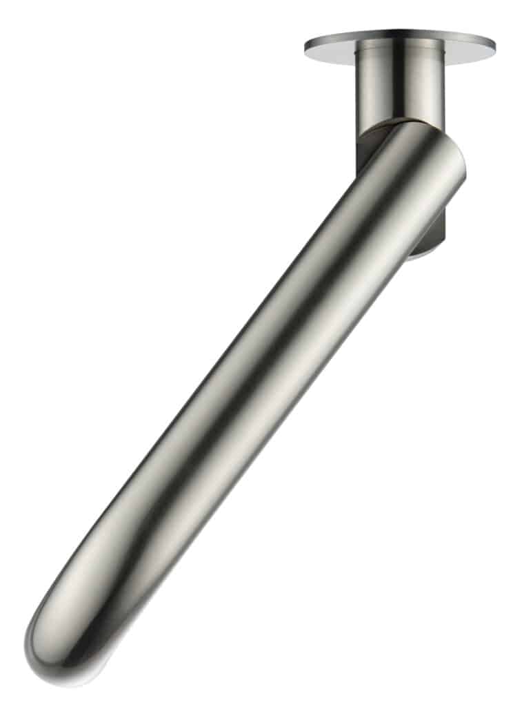 Bella vista Mica Swivel Bath Spout – Curved - Brushed Nickel - Image 3