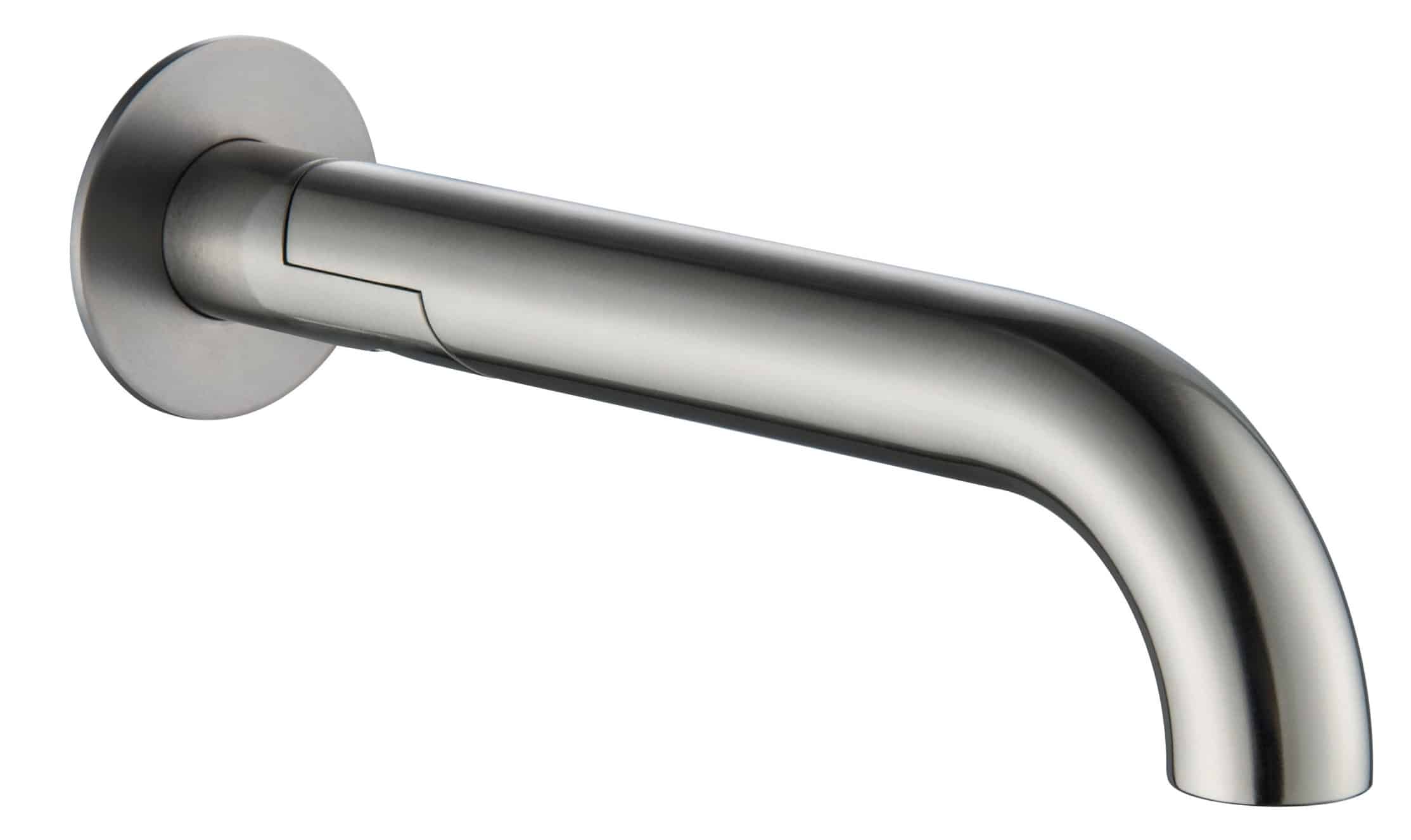 Bella vista Mica Swivel Bath Spout – Curved - Brushed Nickel
