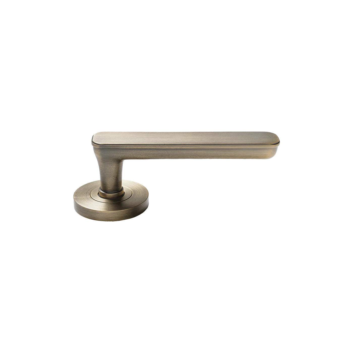 Momo Aspen Lever Handle Set Dark Brushed Brass - Image 9
