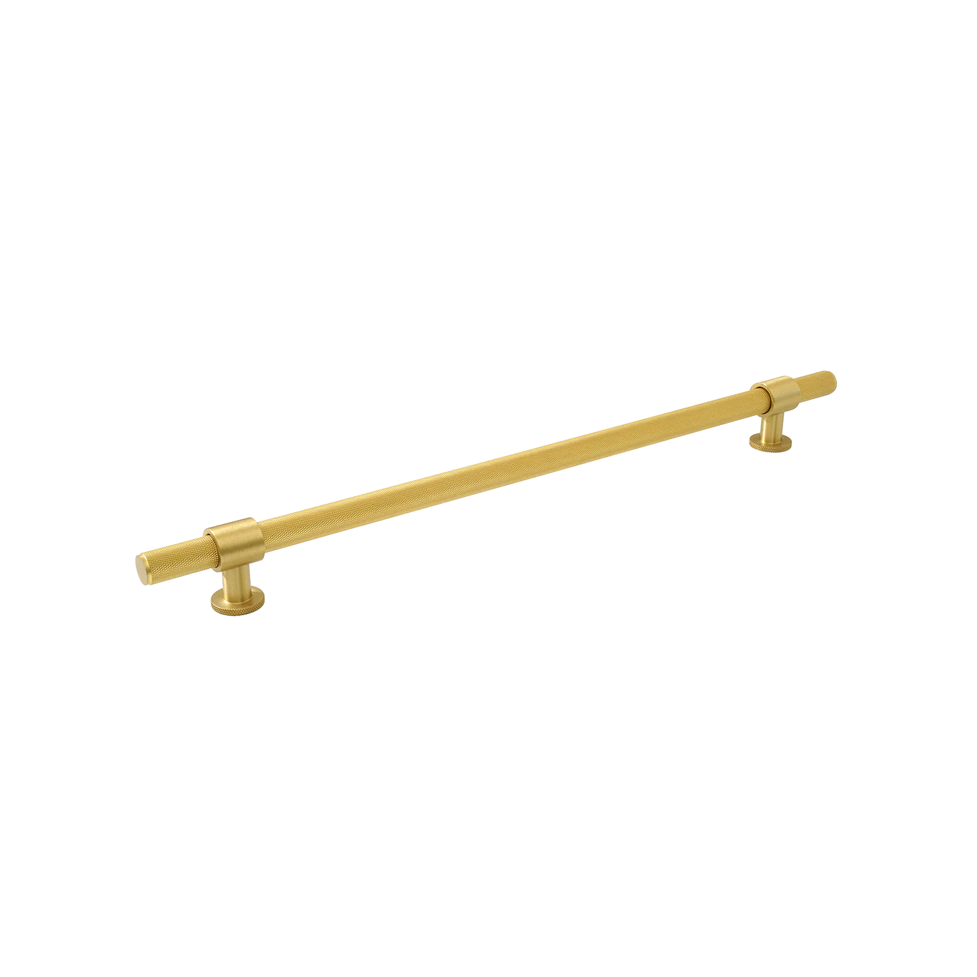 Momo Belgravia Knurled Solid Brass Door Pull Handle In Brushed Satin Brass