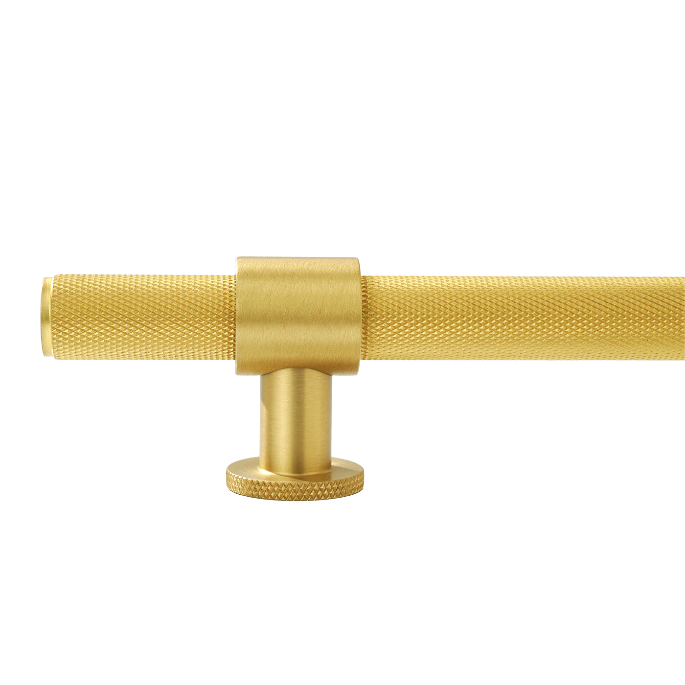 Momo Belgravia Knurled Solid Brass Door Pull Handle In Brushed Satin Brass - Image 3