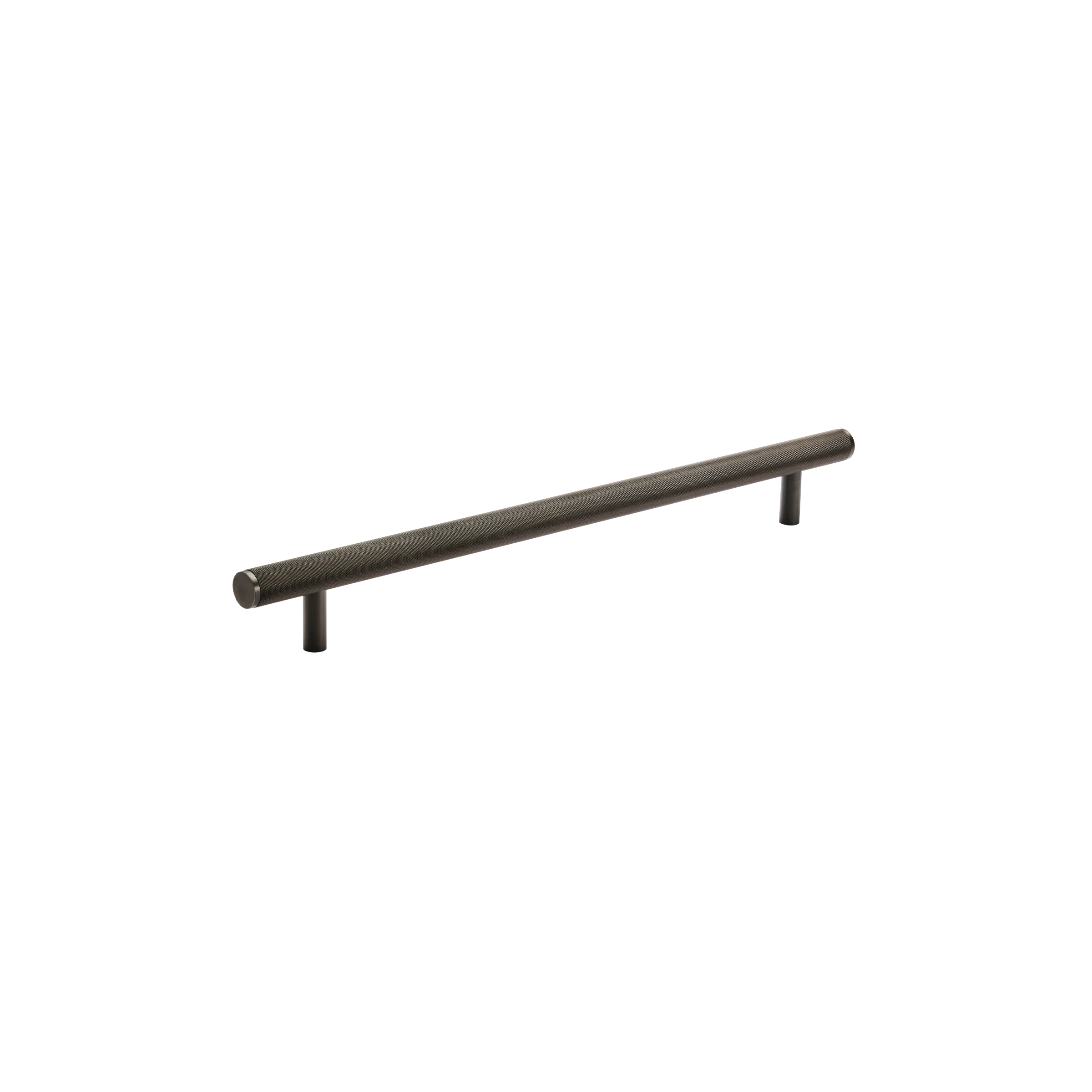 Momo Bellevue Knurled Solid Brass Door Pull Handle In Dark Bronze