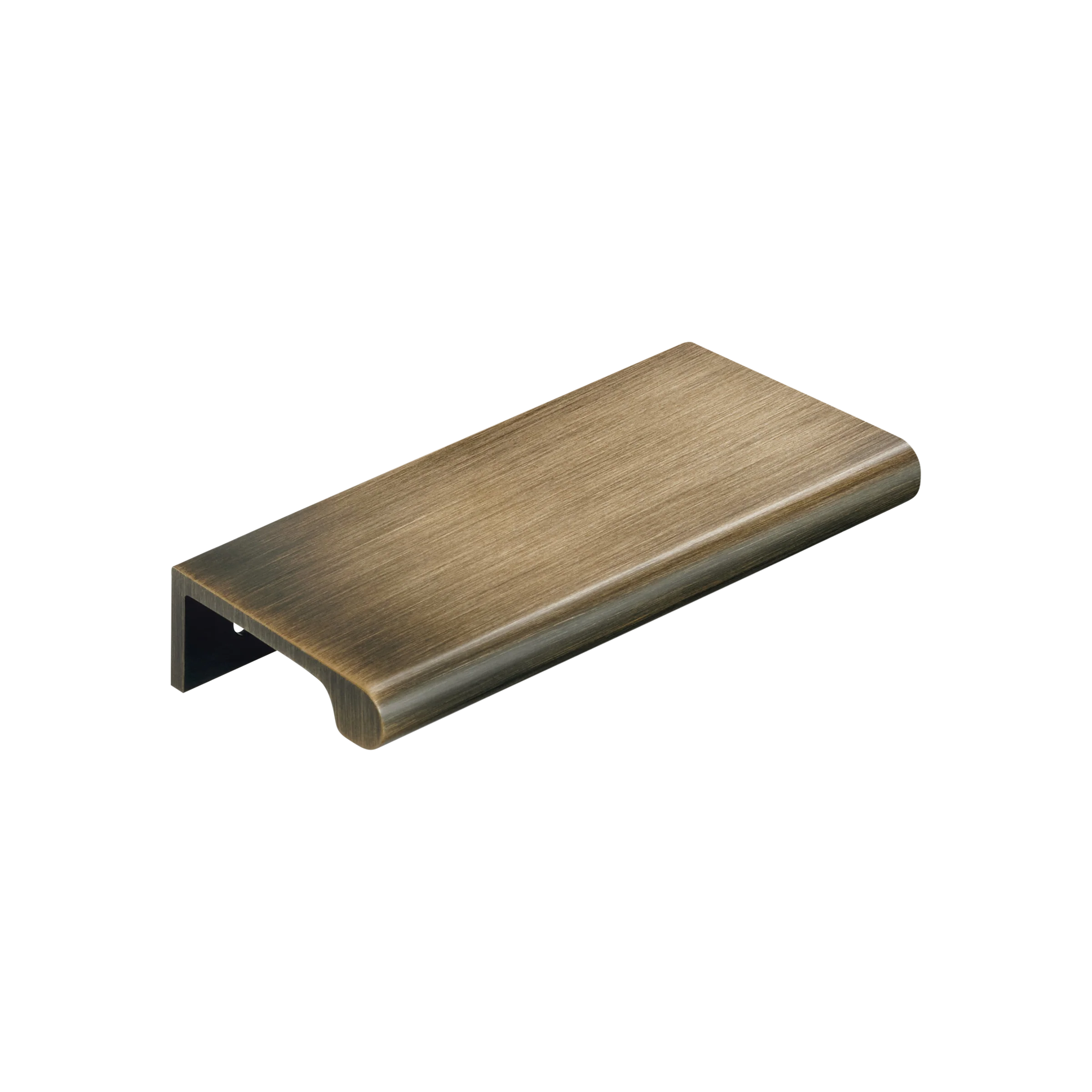 Momo Chelsea Solid Brass Lip Pull 96mm in Dark Brushed Brass