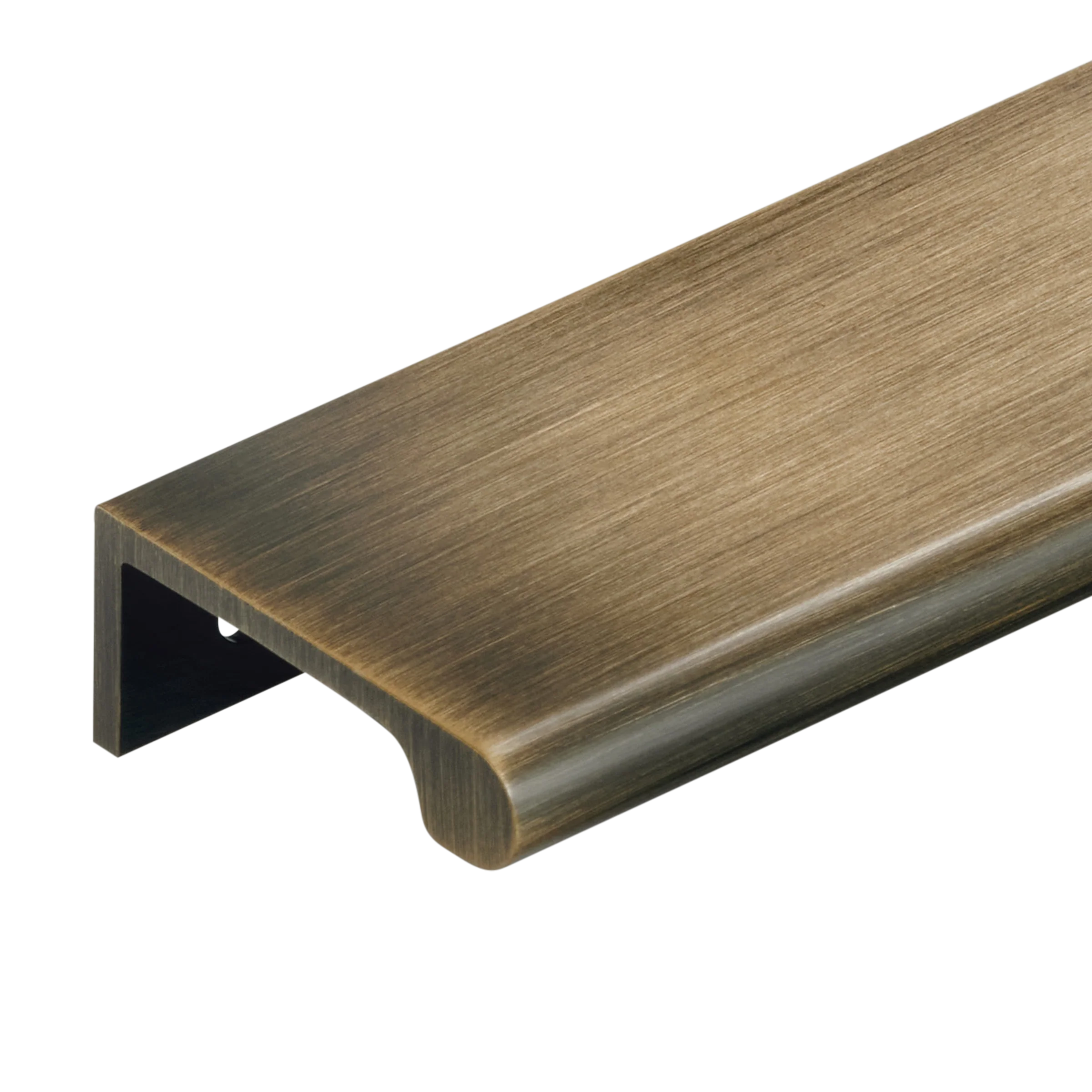 Momo Chelsea Solid Brass Lip Pull 96mm in Dark Brushed Brass - Image 5
