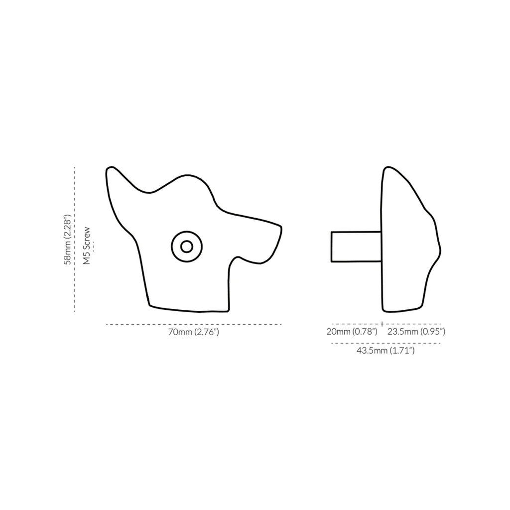 Lo & Co Lucia Knob II Oil Rubbed Bronze - Image 2