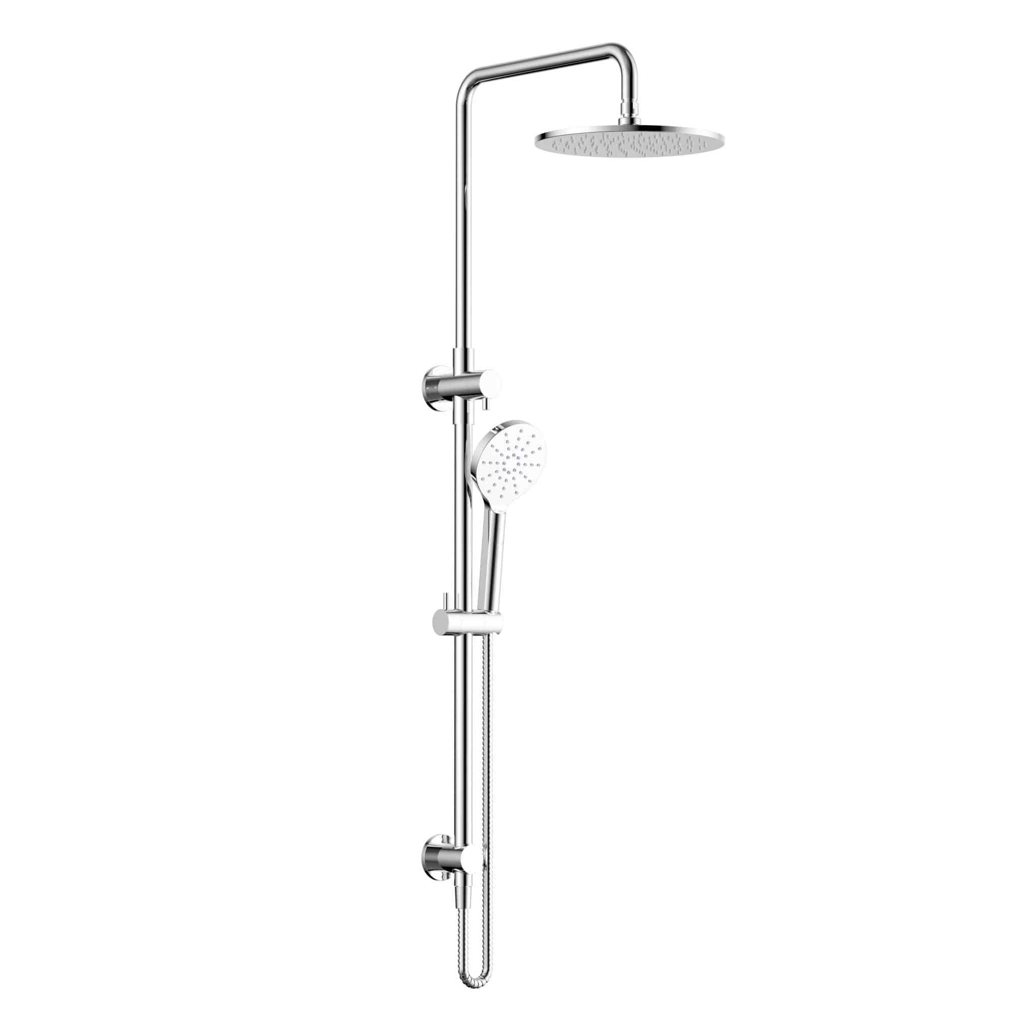 Modern National Luxury Twin Shower Column Set - Chrome
