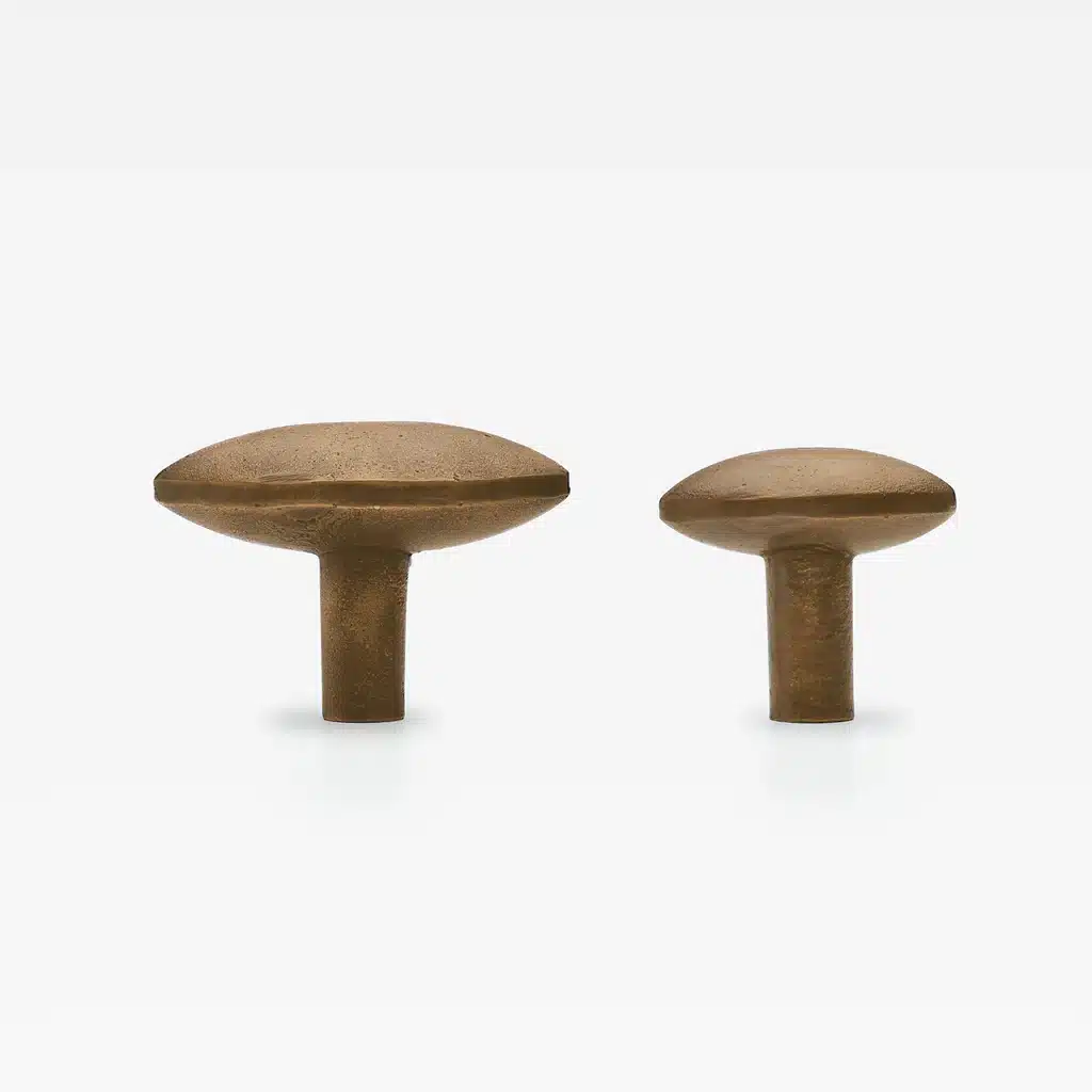 Lo & Co Cast Almond Knob Oil Rubbed Bronze- Small 45mm - Image 5