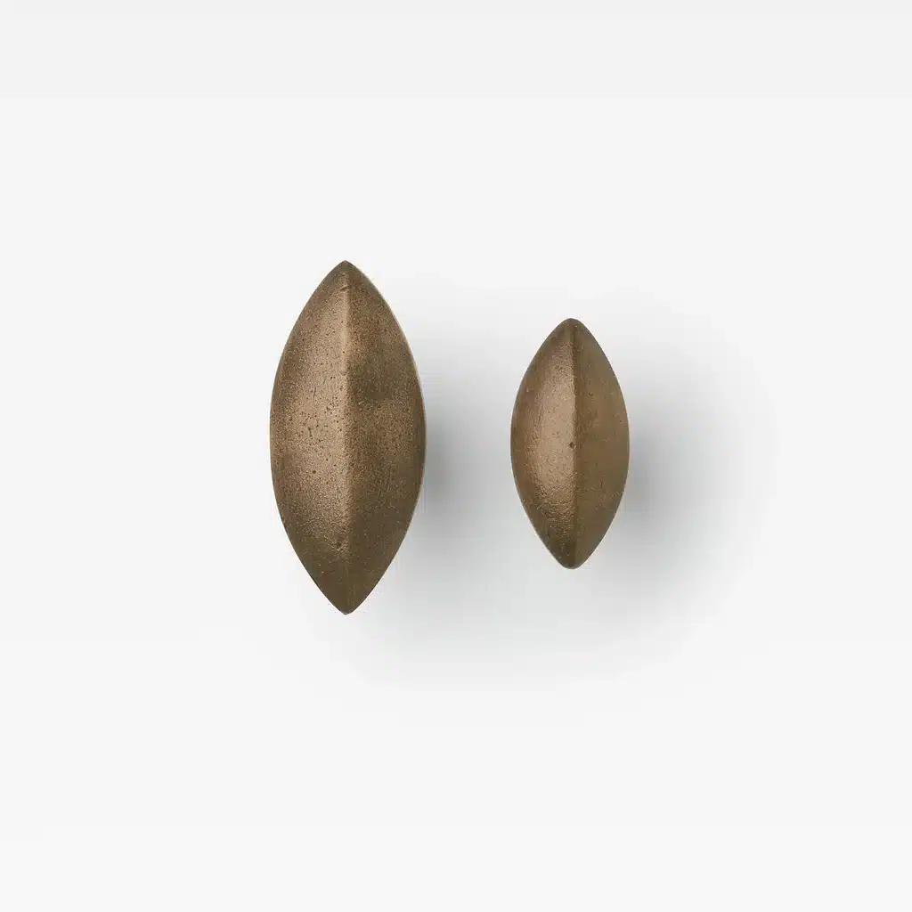 Lo & Co Cast Almond Knob Oil Rubbed Bronze- Small 45mm