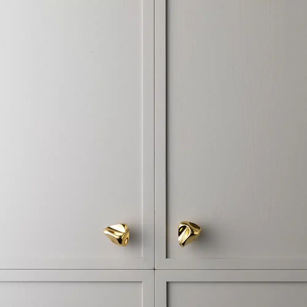 Lo & Co Cast Rubble Knob Polished Brass- Large 60mm - Image 8
